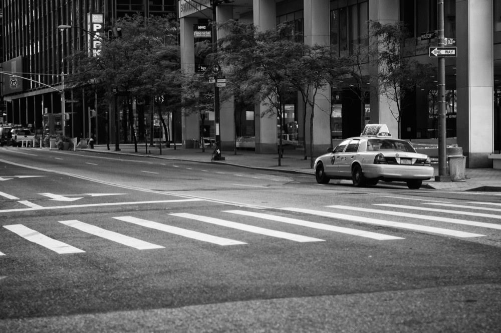 Black and white street photograph
