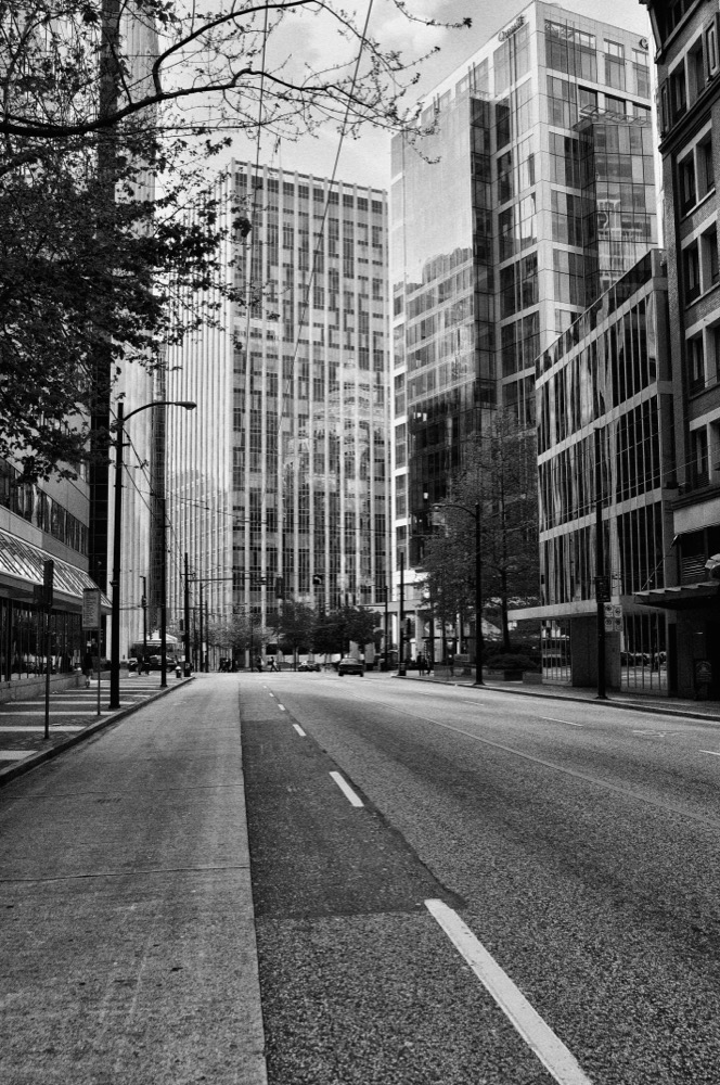 Black and white street photograph