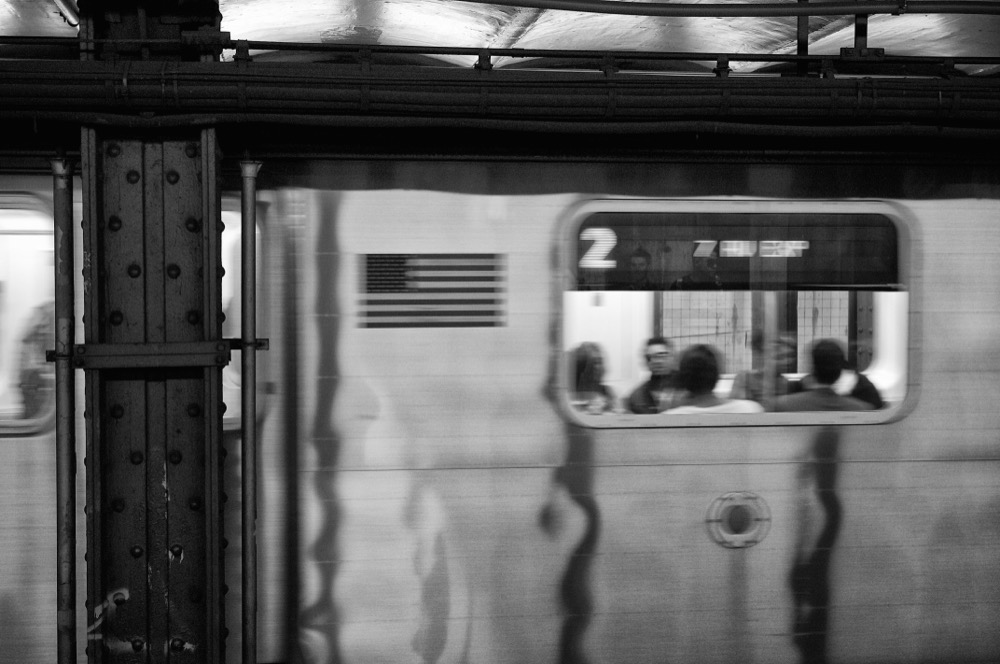 Black and white street photograph