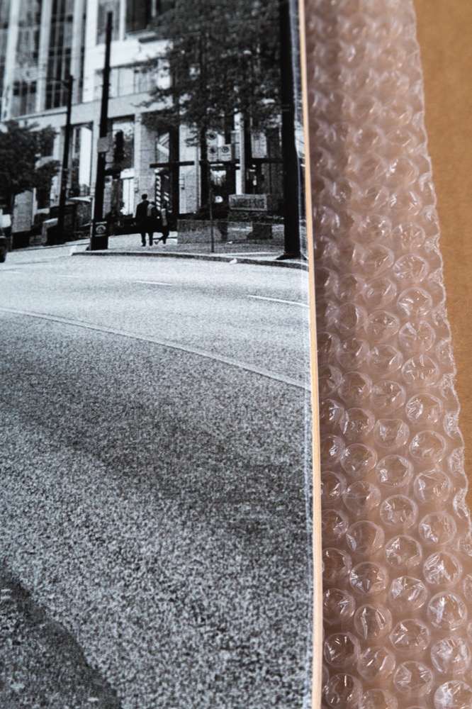 Photograph printed on a skateboard deck